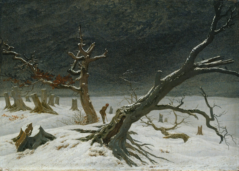 Winterlandschap - Caspar David Friedrich