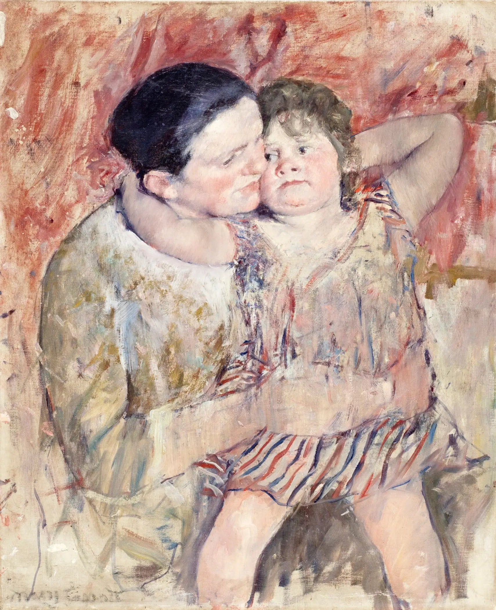 Reproduction du tableau « Femme et enfant - Mary Cassatt » par Alpha Reproduction en peinture à l’huile
