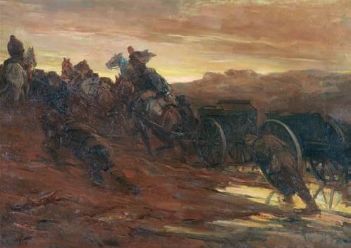 La Cavalerie — Sami Yetik, vers 1915, huile sur toile