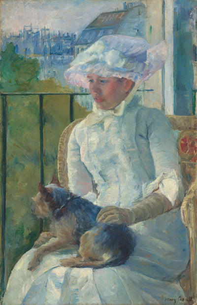 Reproduction du tableau « Jeune fille à la fenêtre - Mary Cassatt » par Alpha Reproduction en peinture à l’huile