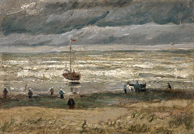 Zicht op zee bij Scheveningen - Vincent van Gogh