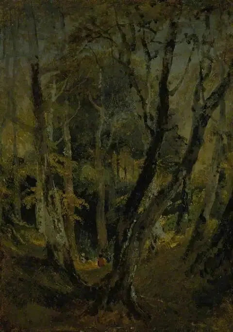Een Beukenhout met Zigeuners in de Afstand - J. M. W. Turner