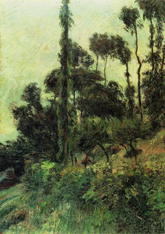 Aan de helling van de heuvel - Paul Gauguin