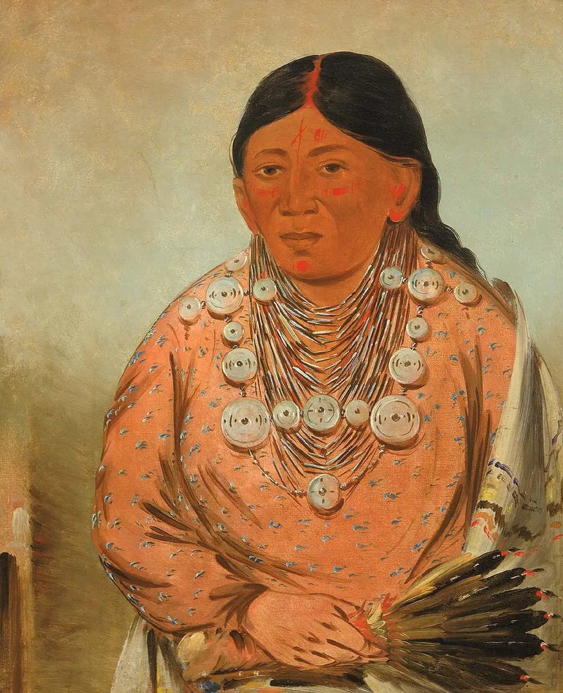 A'h-tee-wát-o-mee, een vrouw - George Catlin

Source:
A'h-tee-wát-o-mee, une femme - George Catlin