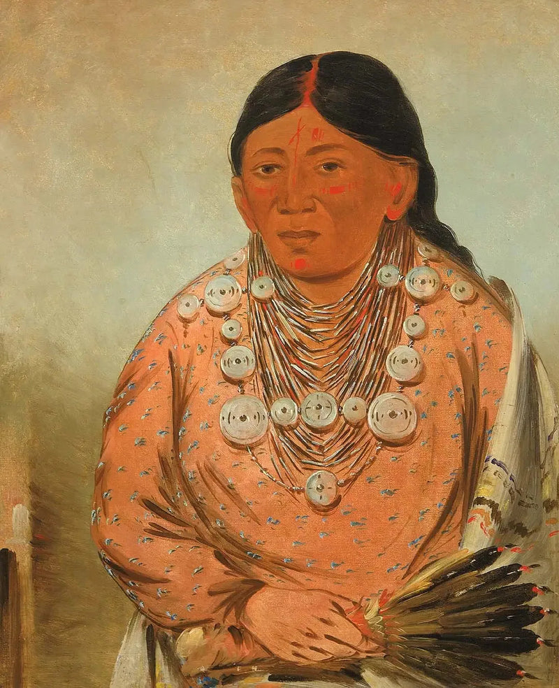 A'h-tee-wát-o-mee, een vrouw - George Catlin

Source:
A'h-tee-wát-o-mee, une femme - George Catlin