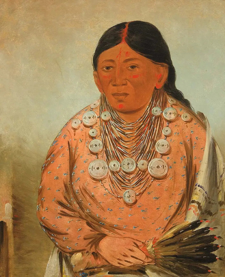 A'h-tee-wát-o-mee, een vrouw - George Catlin

Source:
A'h-tee-wát-o-mee, une femme - George Catlin