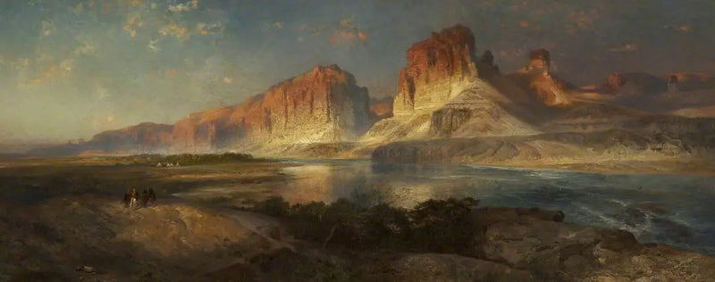 Bij de benadering van de kampplaats, 's avonds op de bovenloop van de Colorado-rivier, Wyoming - Thomas Moran

Source:
À l'approche du camp, en soirée sur le haut du fleuve Colorado, Wyoming - Thomas Moran