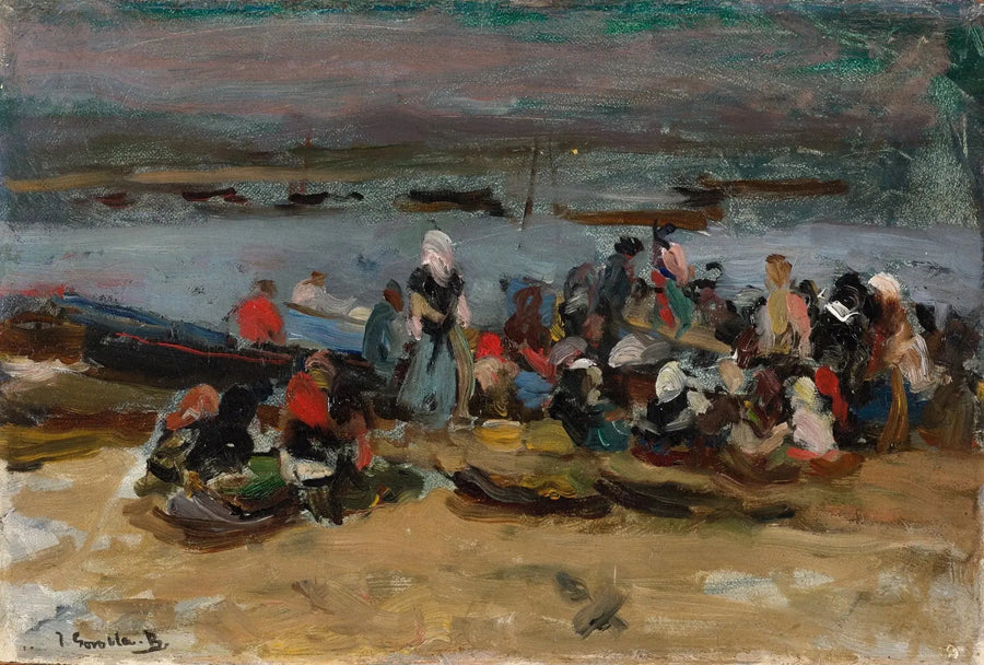 Aan de estuarium, Asturië - Joaquín Sorolla