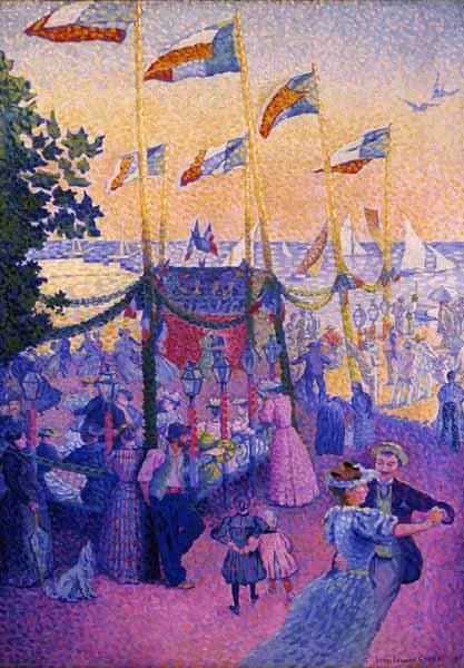 Op de beurs - Henri-Edmond Cross