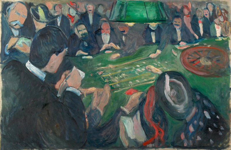 Aan de roulettetafel in Monte Carlo - Edvard Munch