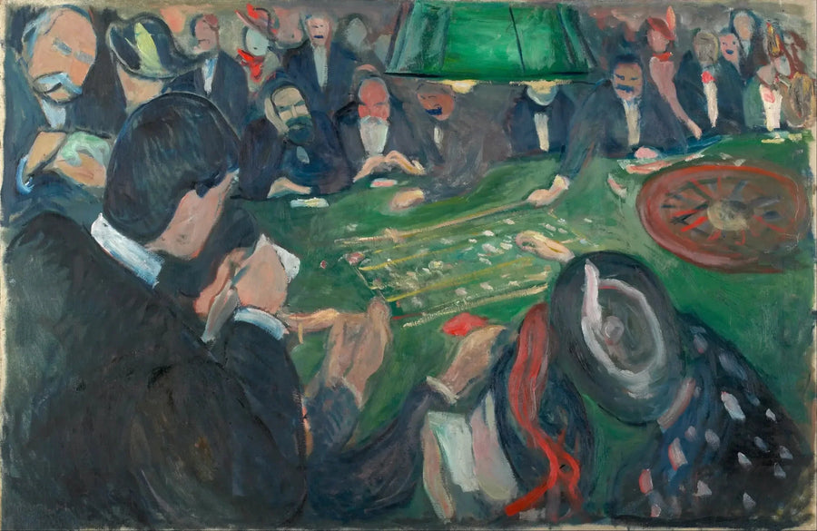 Aan de roulettetafel in Monte Carlo - Edvard Munch