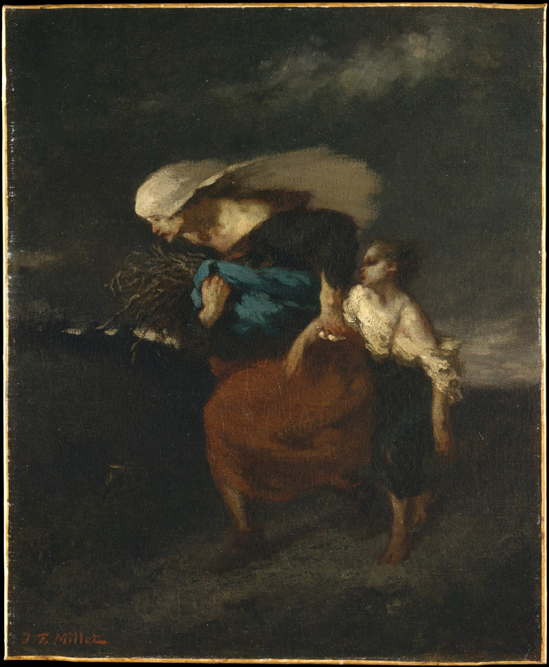 Beschermd tegen onweer - Jean-François Millet