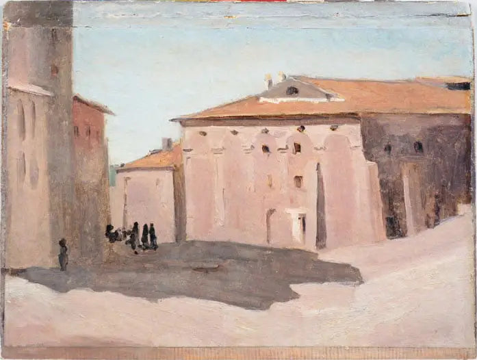 Bij Marino nabij Rome - Jean-Baptiste Camille Corot