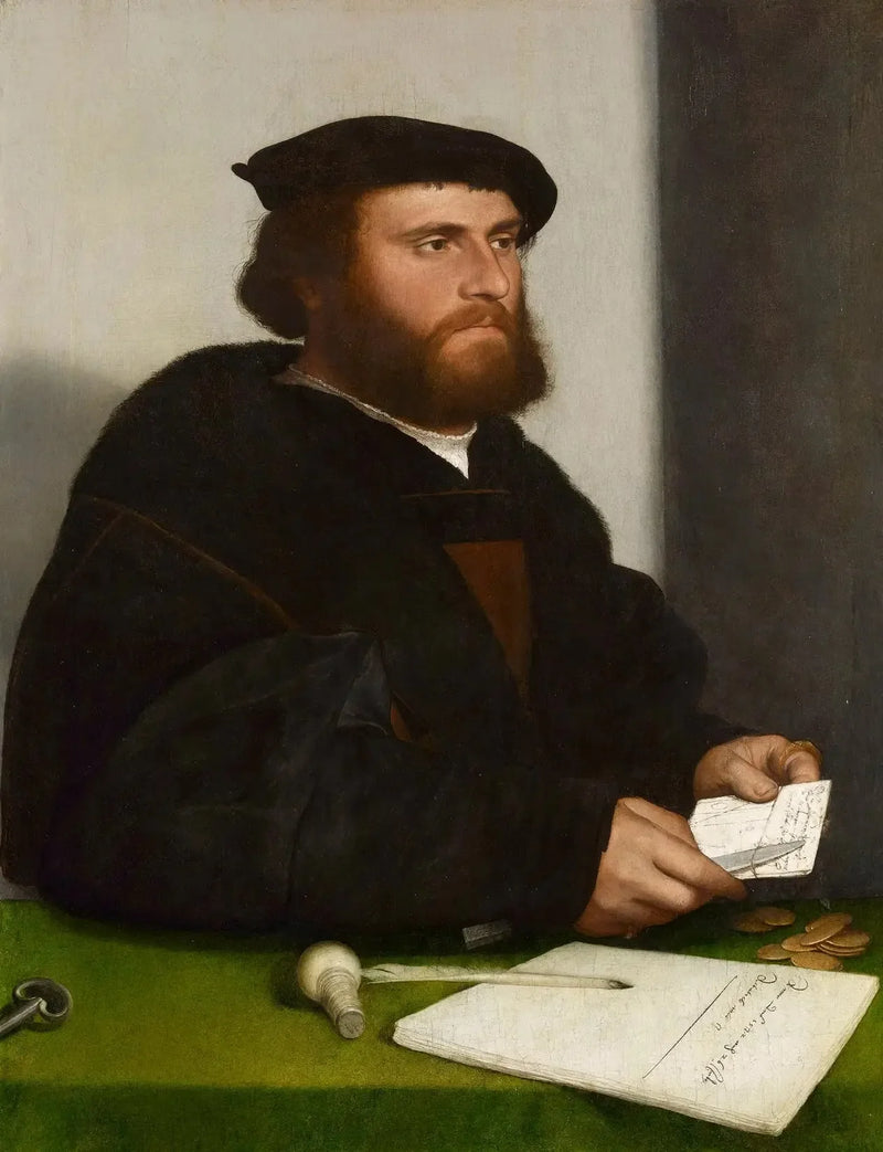 Een handelaar van de Duitse Steelyard: 'Hans van Antwerpen' - Hans Holbein de Jonge

Source:
A Merchant of the German Steelyard: 'Hans of Antwerp' - Hans Holbein le Jeune