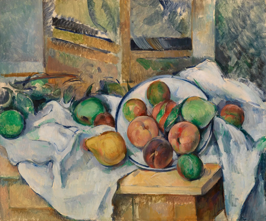 Een Tafelhoek (Een hoek van de tafel) - Paul Cézanne