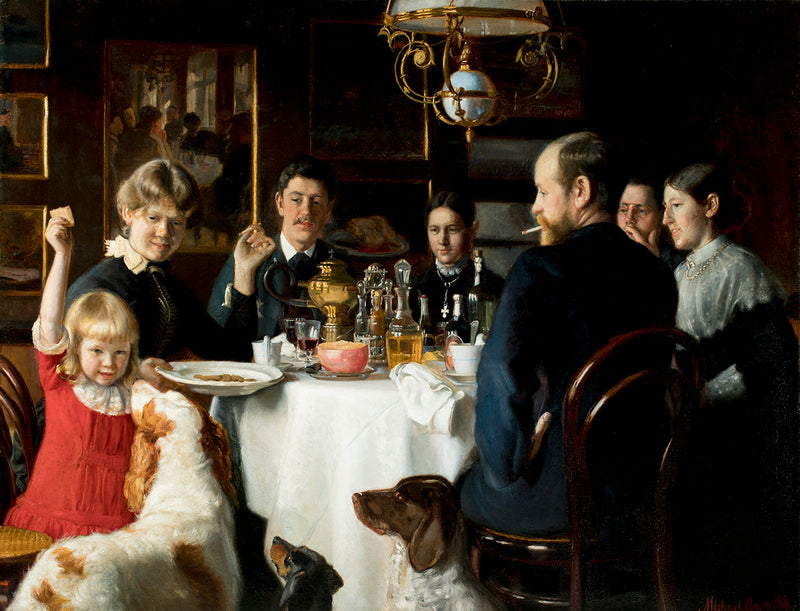 À table pour déjeuner. - Michael Peter Ancher