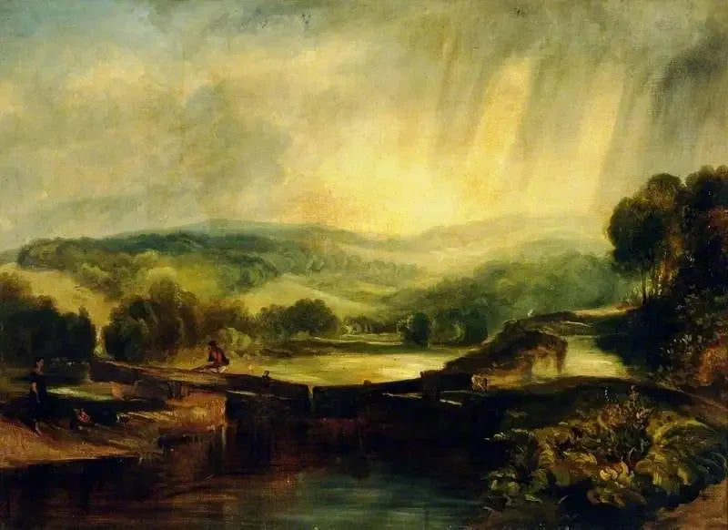Een Uitzicht op de Colne, Moor Park, Hertfordshire - J. M. W. Turner
