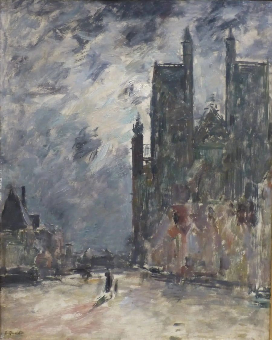 Abbeville. De kerk van Saint-Vulfran - Eugène Boudin