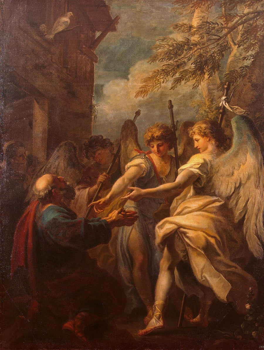 Abraham en de engelen - Sebastiano Ricci