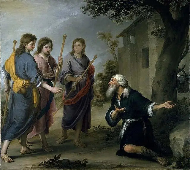 Abraham en de drie engelen - Bartolomé Esteban Murillo

Source:
Abraham et les trois anges - Bartolomé Esteban Murillo