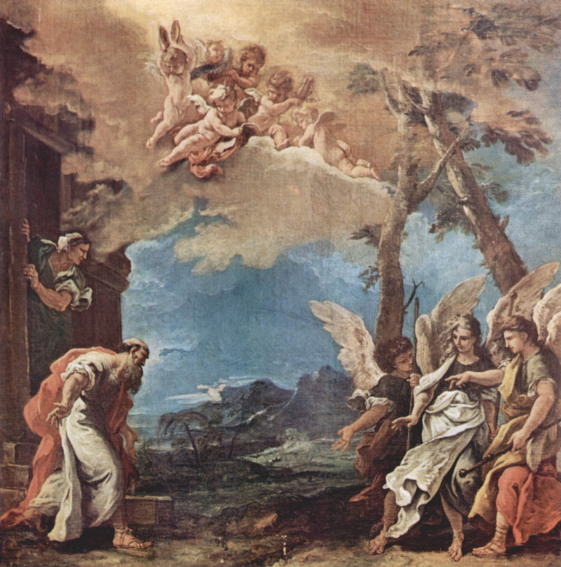 Abraham en de drie engelen - Sebastiano Ricci