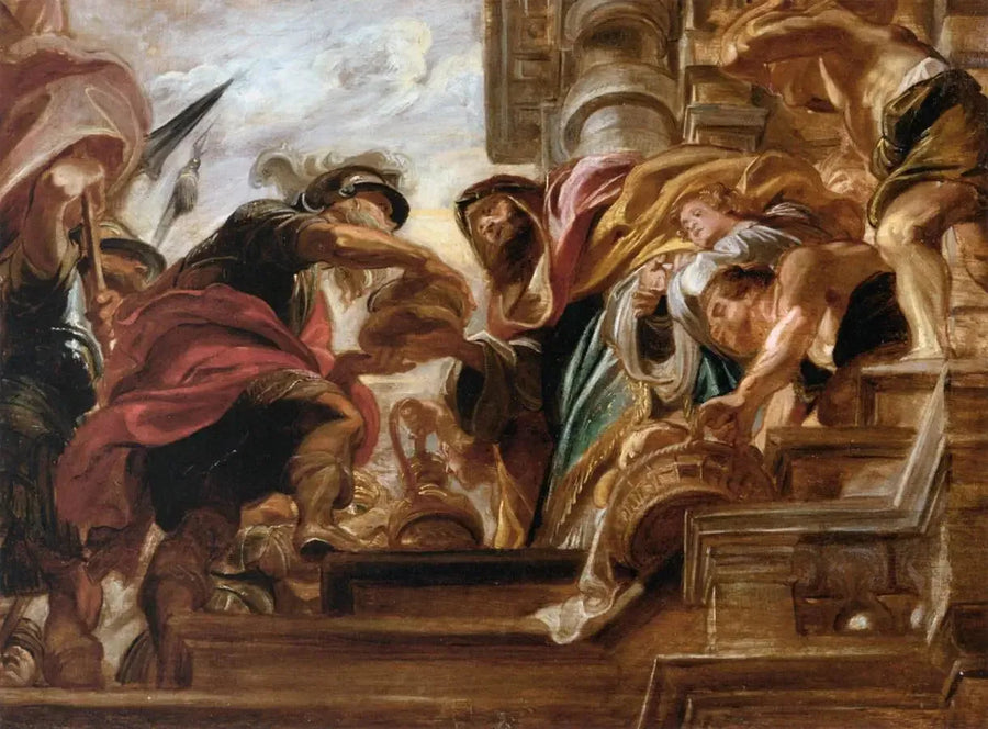 Abraham en Melchisédech - Peter Paul Rubens