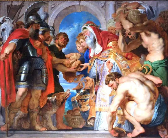 Abraham en Melchisédek - Peter Paul Rubens