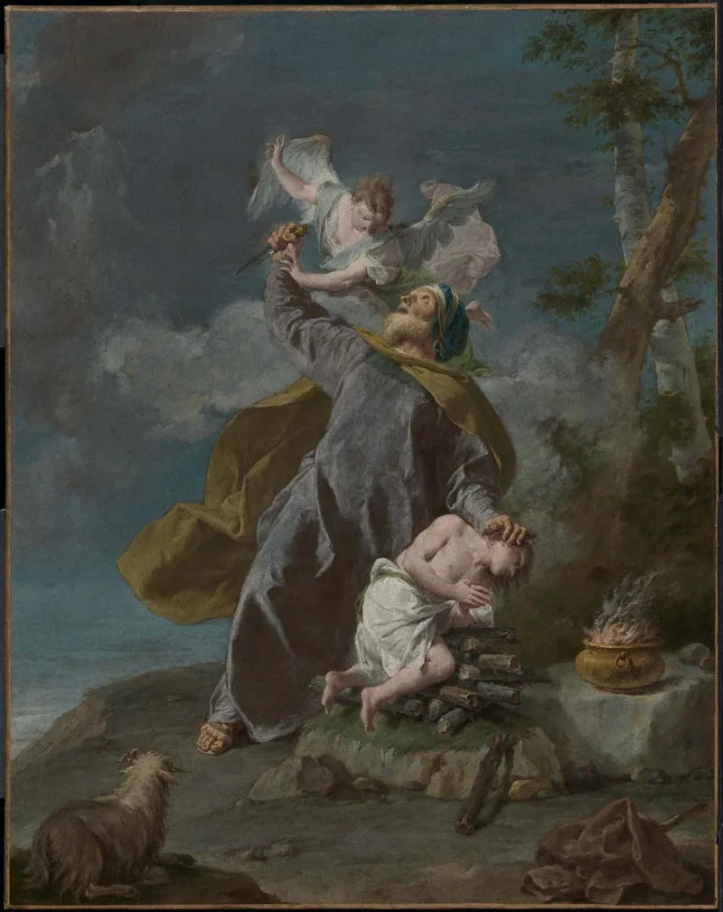 Abraham offert zijn zoon Isaac - Giovanni Battista Pittoni