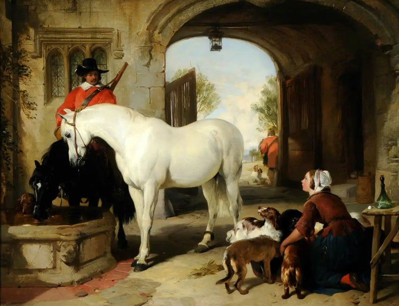 Drinkbak voor paarden - Edwin Henry Landseer

Source:
Abreuvement des chevaux - Edwin Henry Landseer
