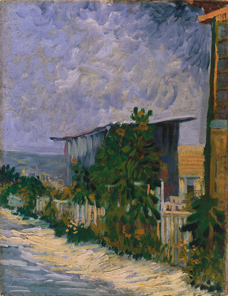 Schuilplaats in Montmartre - Vincent van Gogh