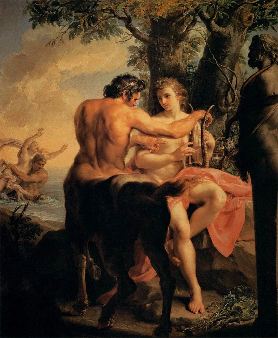 Achilles en de centaur Chiron - Pompeo Batoni