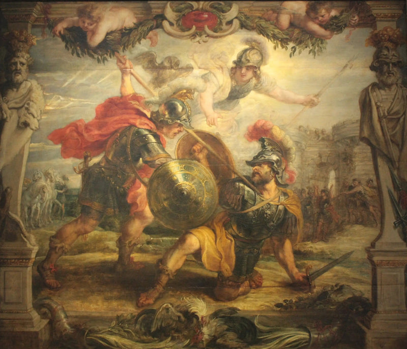 Achilles overwinnaar van Hector - Peter Paul Rubens