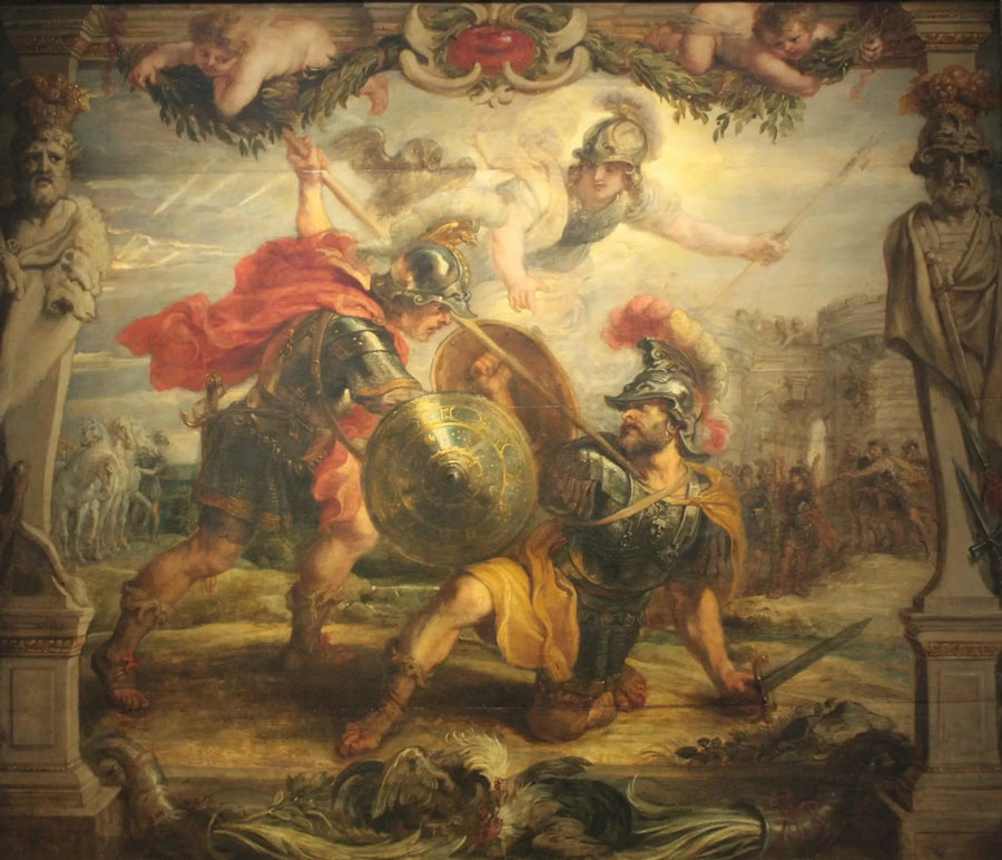 Achilles overwinnaar van Hector - Peter Paul Rubens
