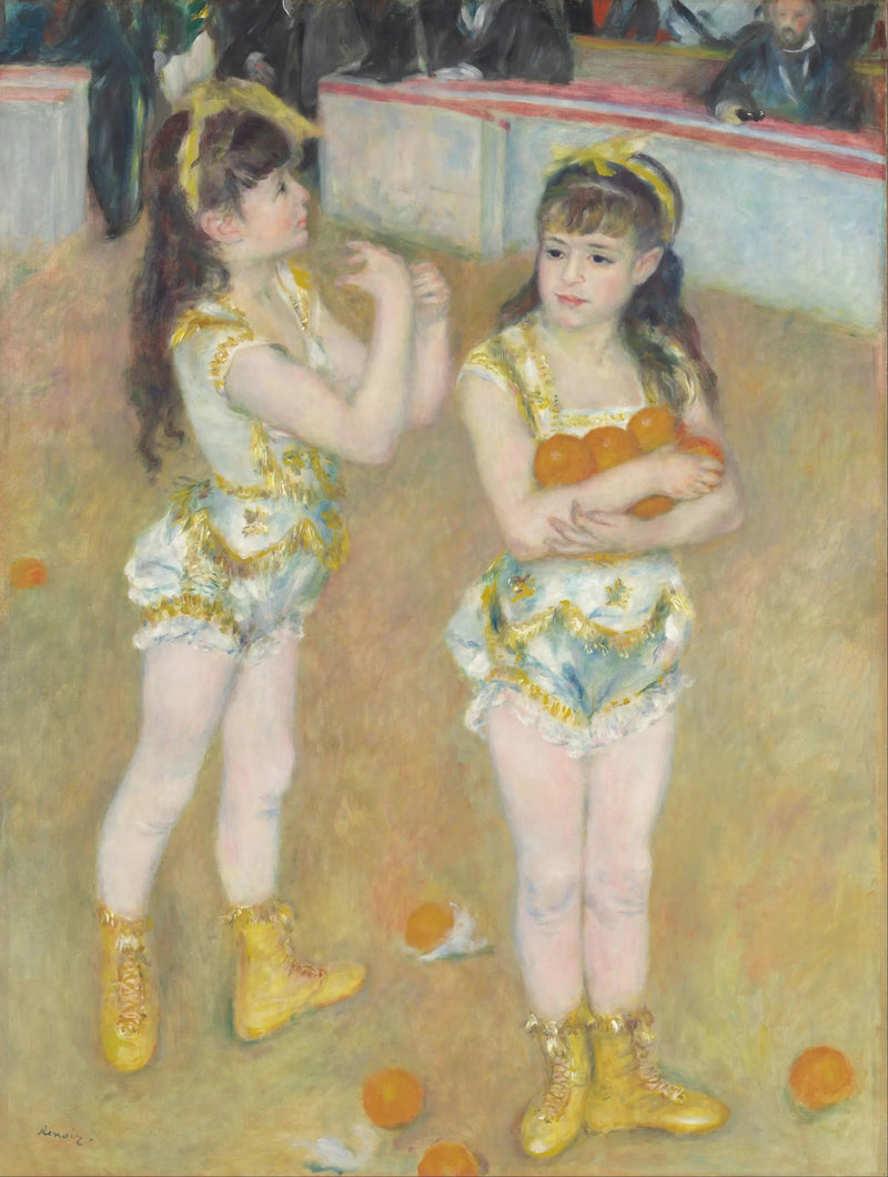 Acrobaten in de Circus Fernando (Francisca en Angelina Wartenberg) - Pierre-Auguste Renoir