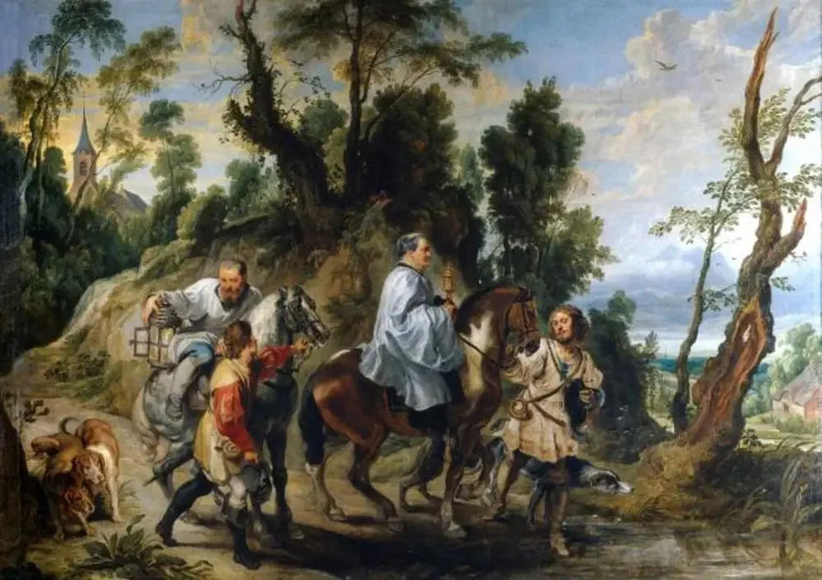 Devotie-akte van Rudolf I van Habsburg - Peter Paul Rubens