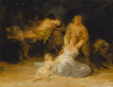 Geweldpleging tegen twee vrouwen - Francisco de Goya