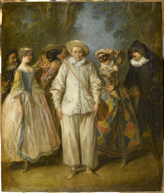 Les Acteurs de la Comédie italienne, ou Le Théâtre italien - Nicolas Lancret