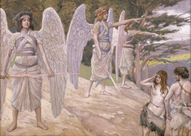 Adam en Eva uit het paradijs verdreven - James Tissot

Source:
Adam et Ève chassés du paradis - James Tissot