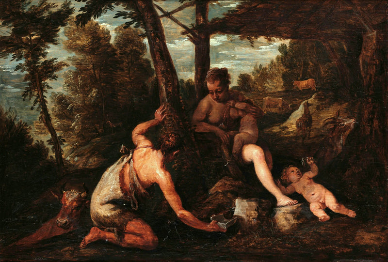 Adam en Eva uit het Paradijs verbannen - David Teniers de Jonge

Source:
Adam et Eve expulsés du Paradis - David Teniers le Jeune