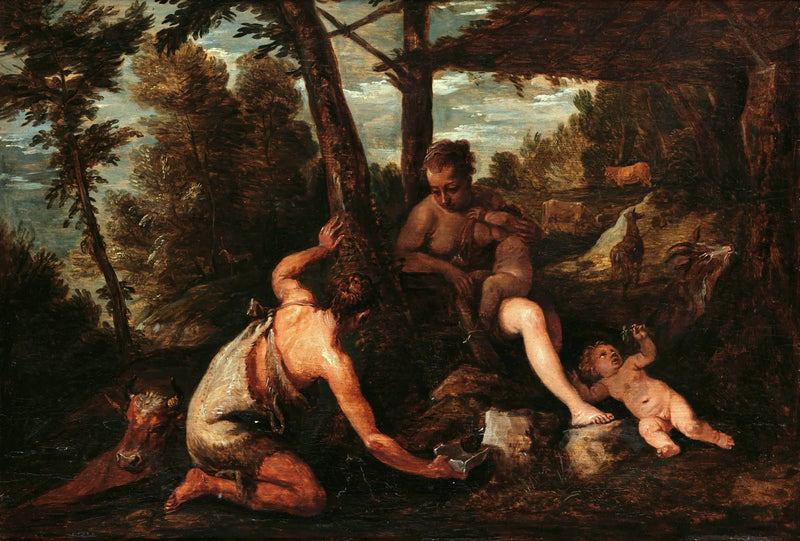 Adam en Eva uit het Paradijs verbannen - David Teniers de Jonge

Source:
Adam et Eve expulsés du Paradis - David Teniers le Jeune