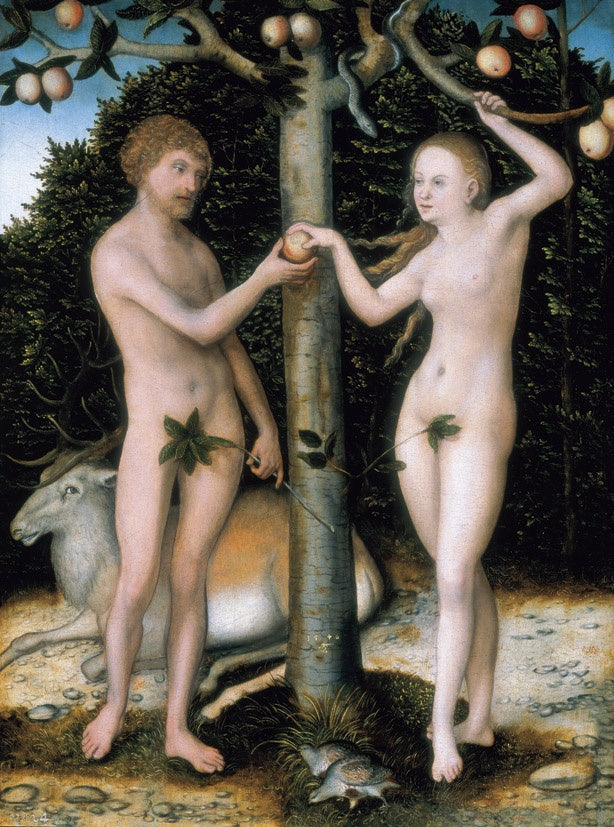 Adam en Eva - De val van de mens - Lucas Cranach de Oudere