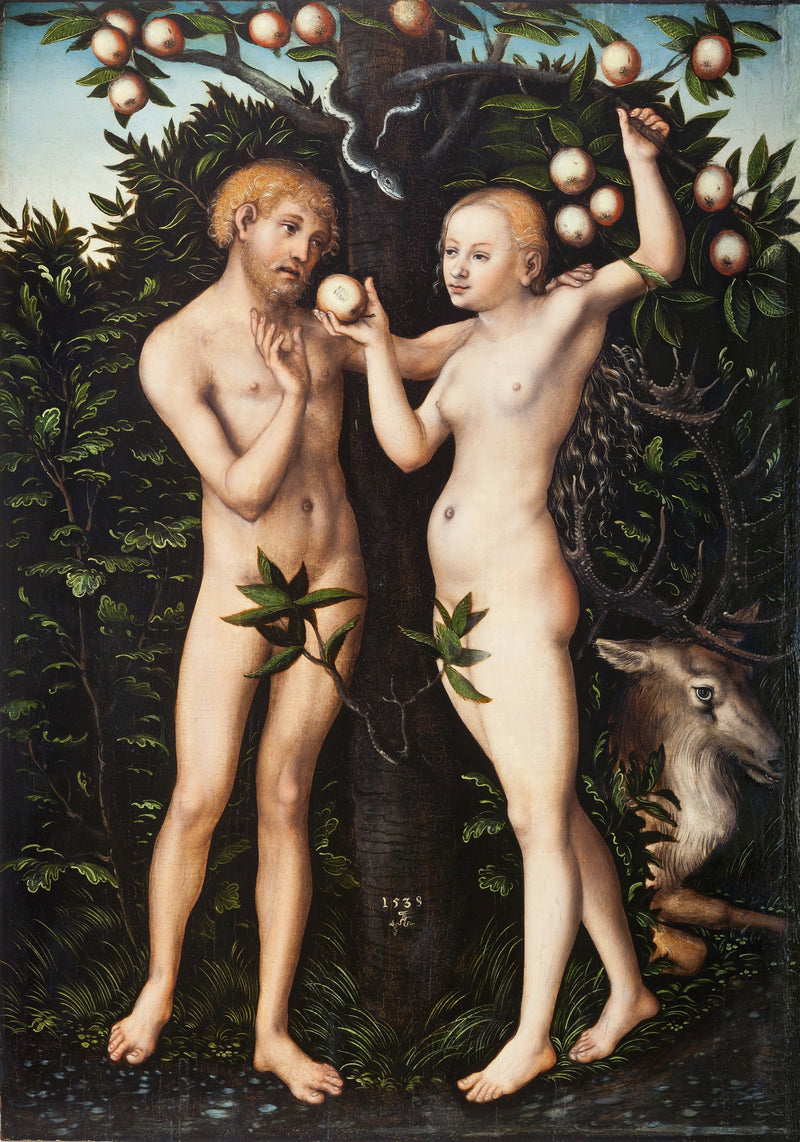 Adam en Eva - Lucas Cranach de Oudere