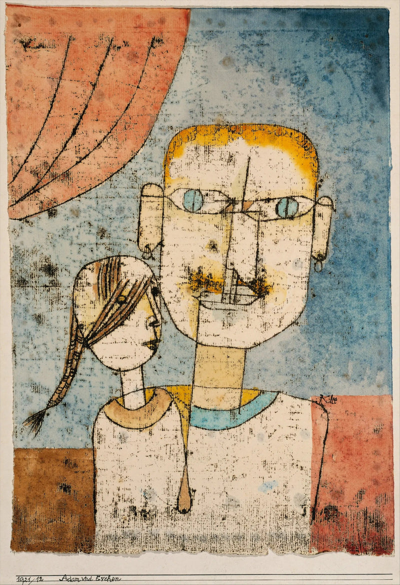 Adam en het kleine Eva - Paul Klee