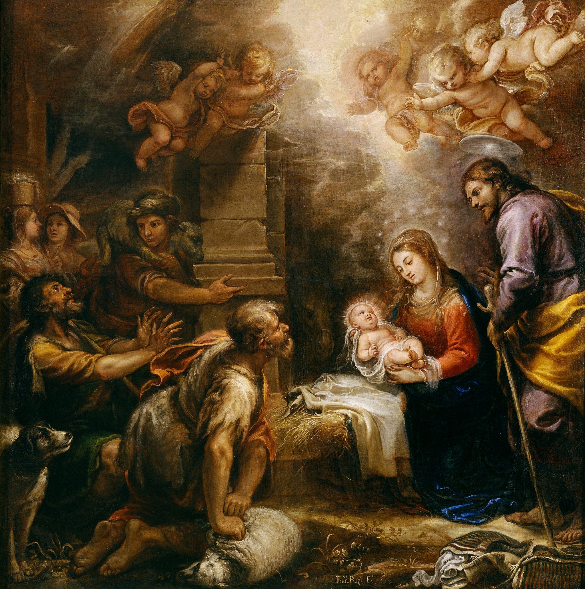 L'Adoration des bergers - Francisco Rizi
