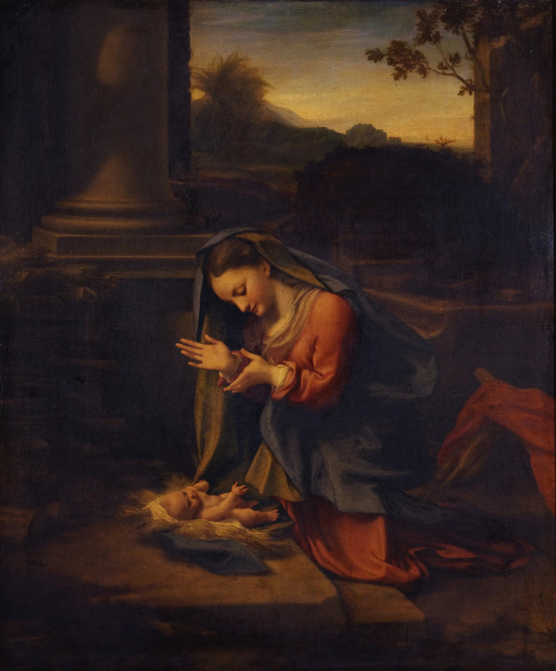 Aanbidding van het Kind - Antonio da Correggio