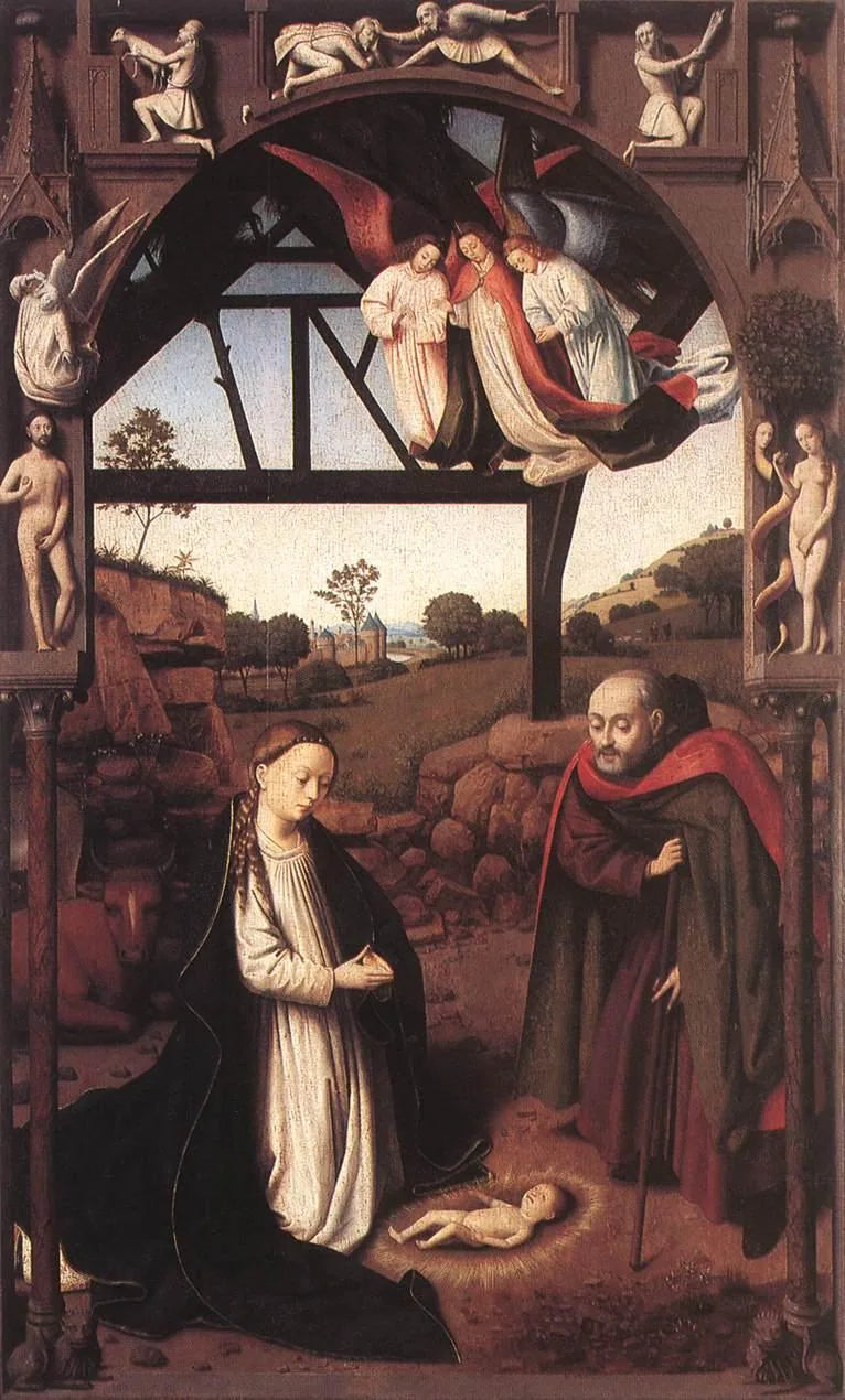 Aanbidding van het Kind Jezus - Petrus Christus