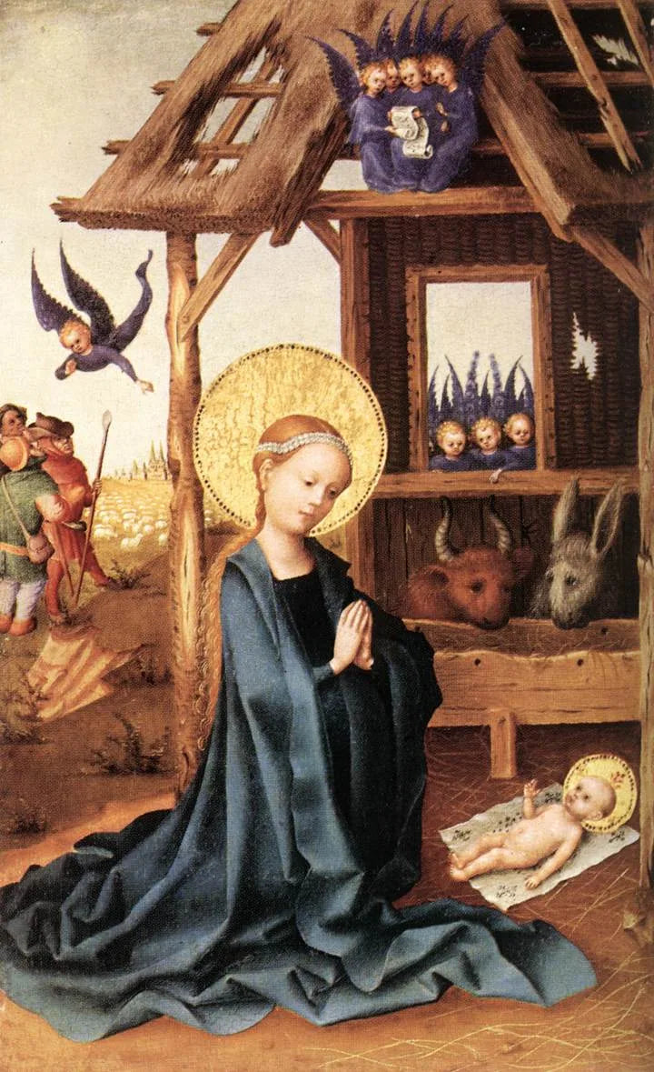 Aanbidding van het Kind Jezus - Stefan Lochner