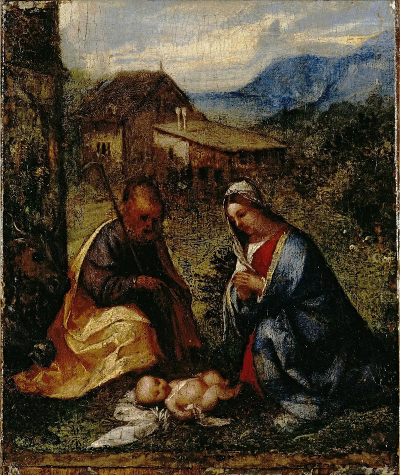 Aanbidding van het Kind - Titian