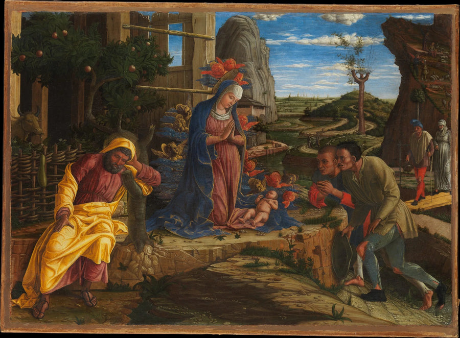 Aanbidding der herders - Andrea Mantegna
