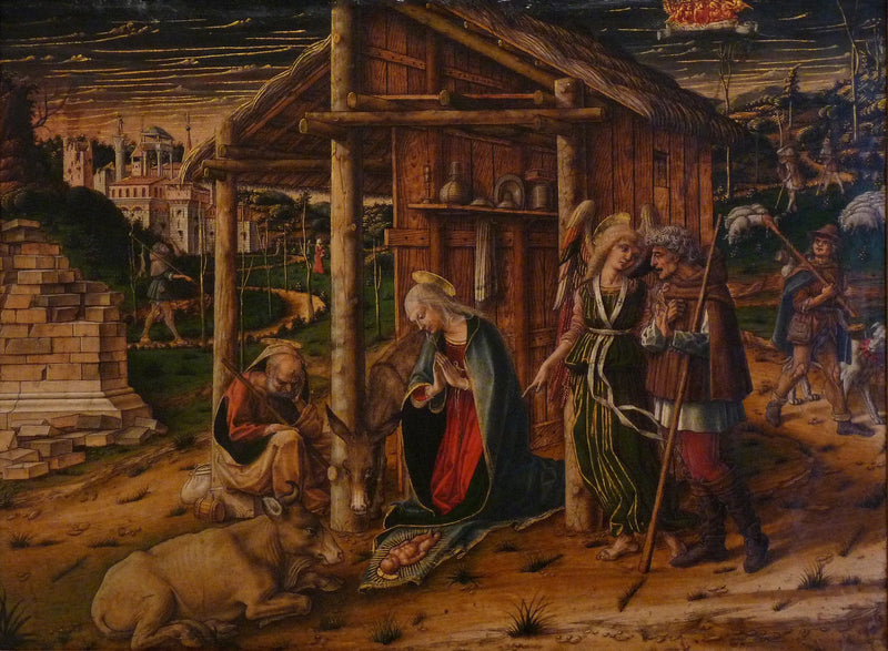 Aanbidding der herders - Carlo Crivelli